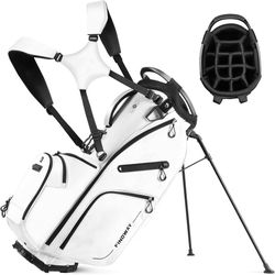 Findway 14-Way Golf Stand Bag – White