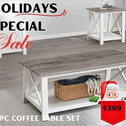 3 Pc Coffee Table Set 