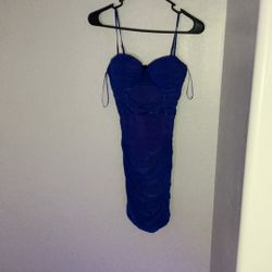 Blue/pink Tight Dress