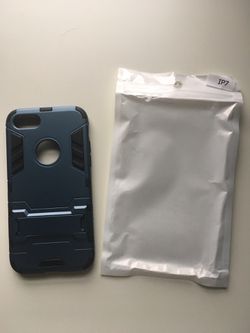 NWT IPhone 7 case with kickstand blue