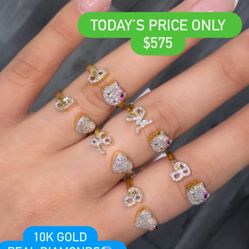 10K GOLD RINGS 