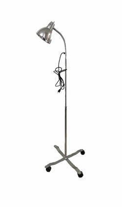 GRAFCO Gooseneck Exam Lamp Chrome With Mobile Base 3 Wire Clutch Collar Lock 1698CM