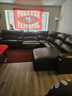 Brown  Sectional Good Condition 
