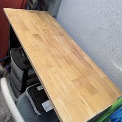 Husky adj height wood workbench