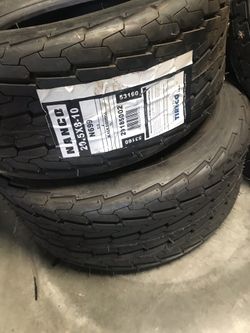 2x 20.5x8.00-10 C ply HIGH SPEED D.O.T. TRAILER TIRES