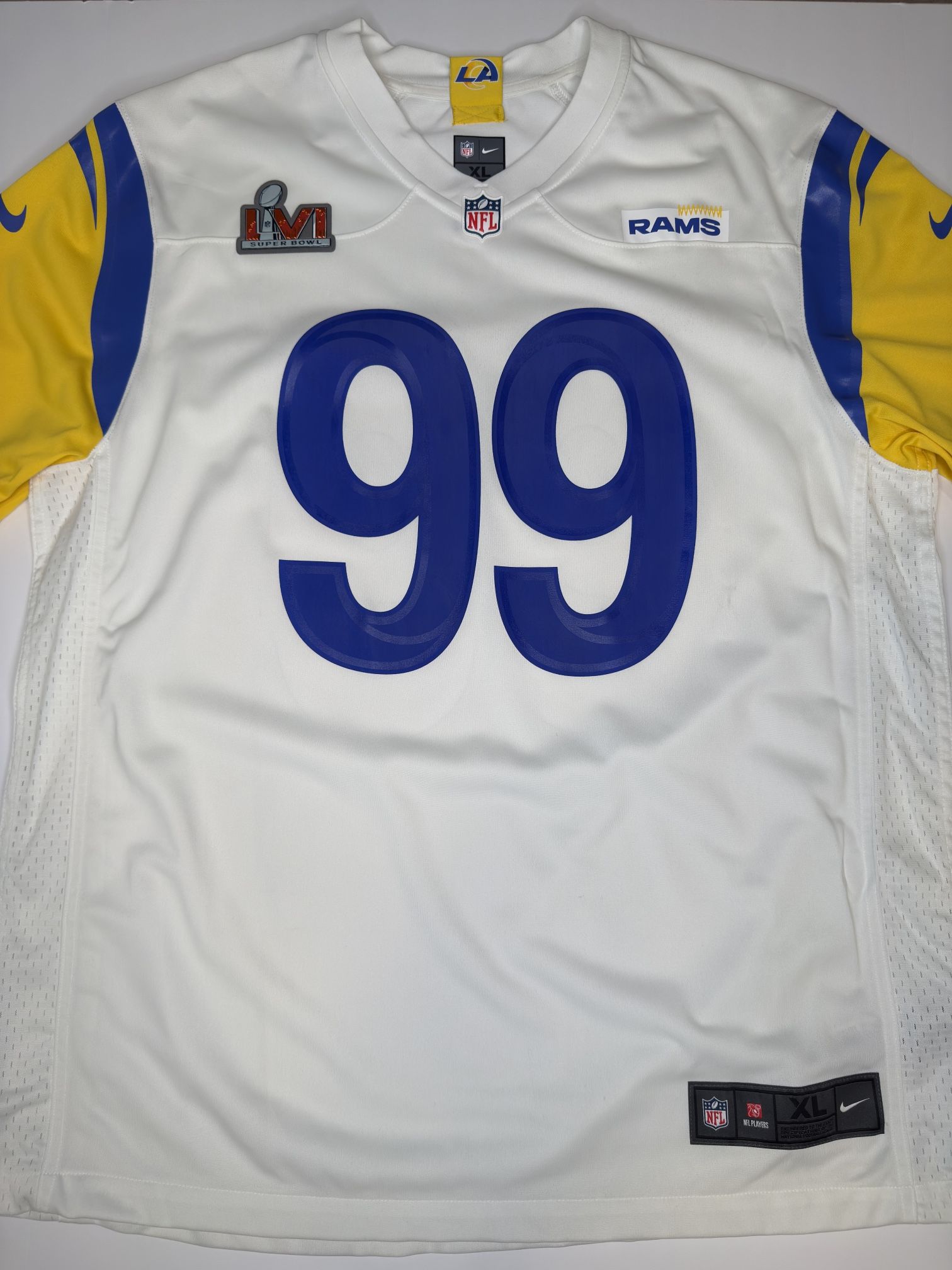 Aaron Donald Los Angeles Rams Super Bowl Patch Jersey XL