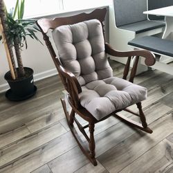 Vintage Solid Wood Rocking Chair