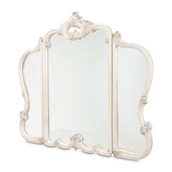 michael amini platine de royale vanity mirror champagne
