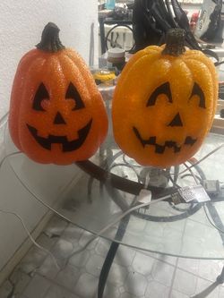 Vintage Halloween pumpkins