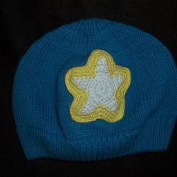 Hanna Andersson XXS NEWBORN 0-3 Month Baby Boy Girl Blue Knit Star Hat