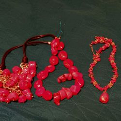 Red CORAL Necklaces