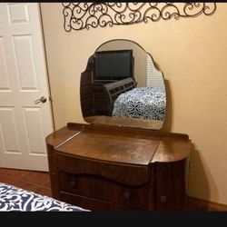 Dresser And Desk Combo