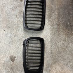 BMW E46 M3 Matte Black Front Grills