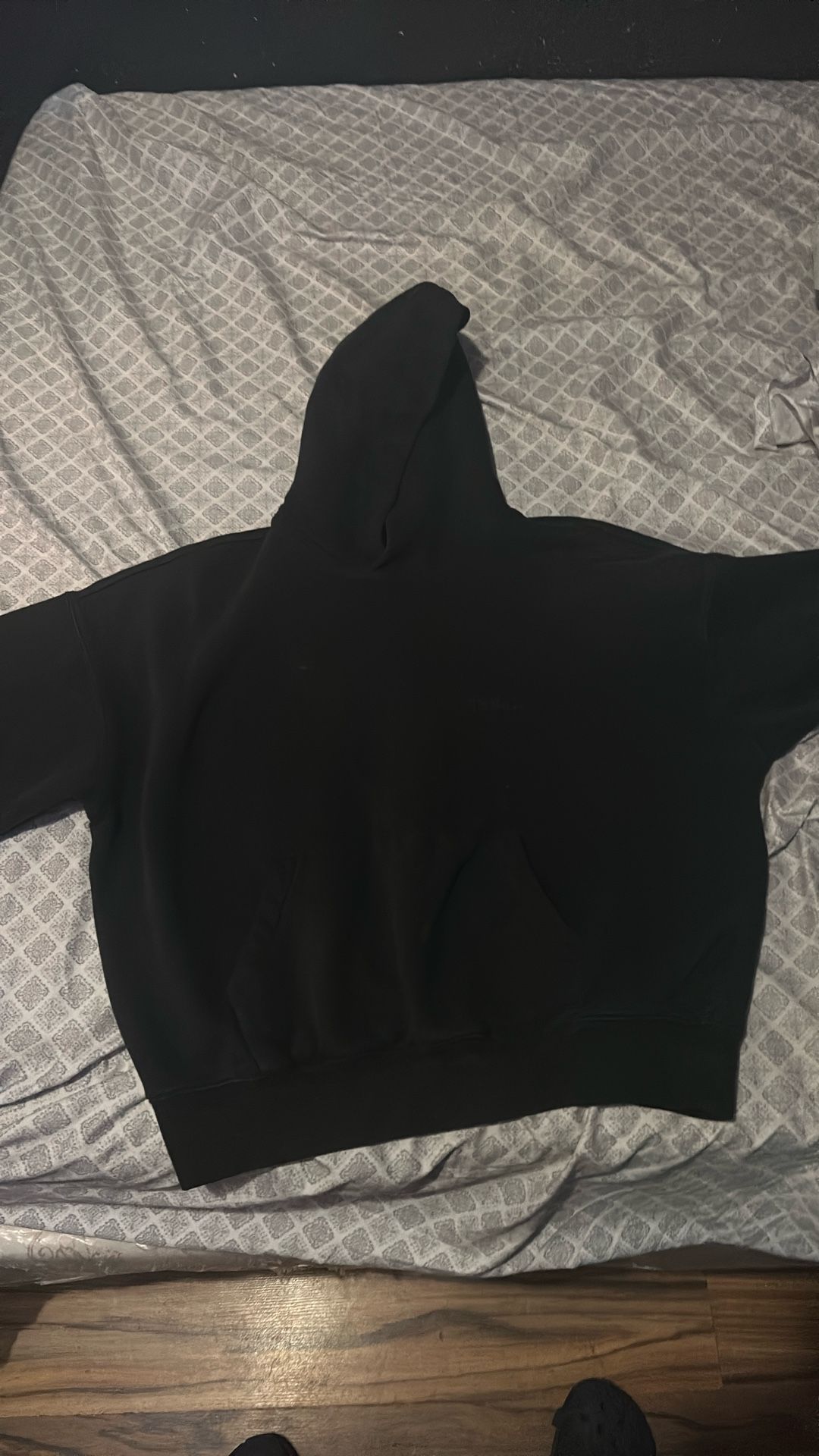 Black Fear Of God Essentials Hoodie