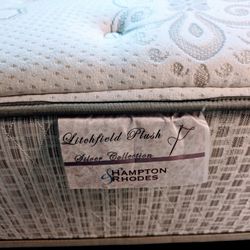 Queen mattress 12" and box spring. Free delivery same day.
