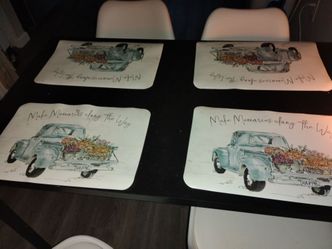 Back Glass top dining table