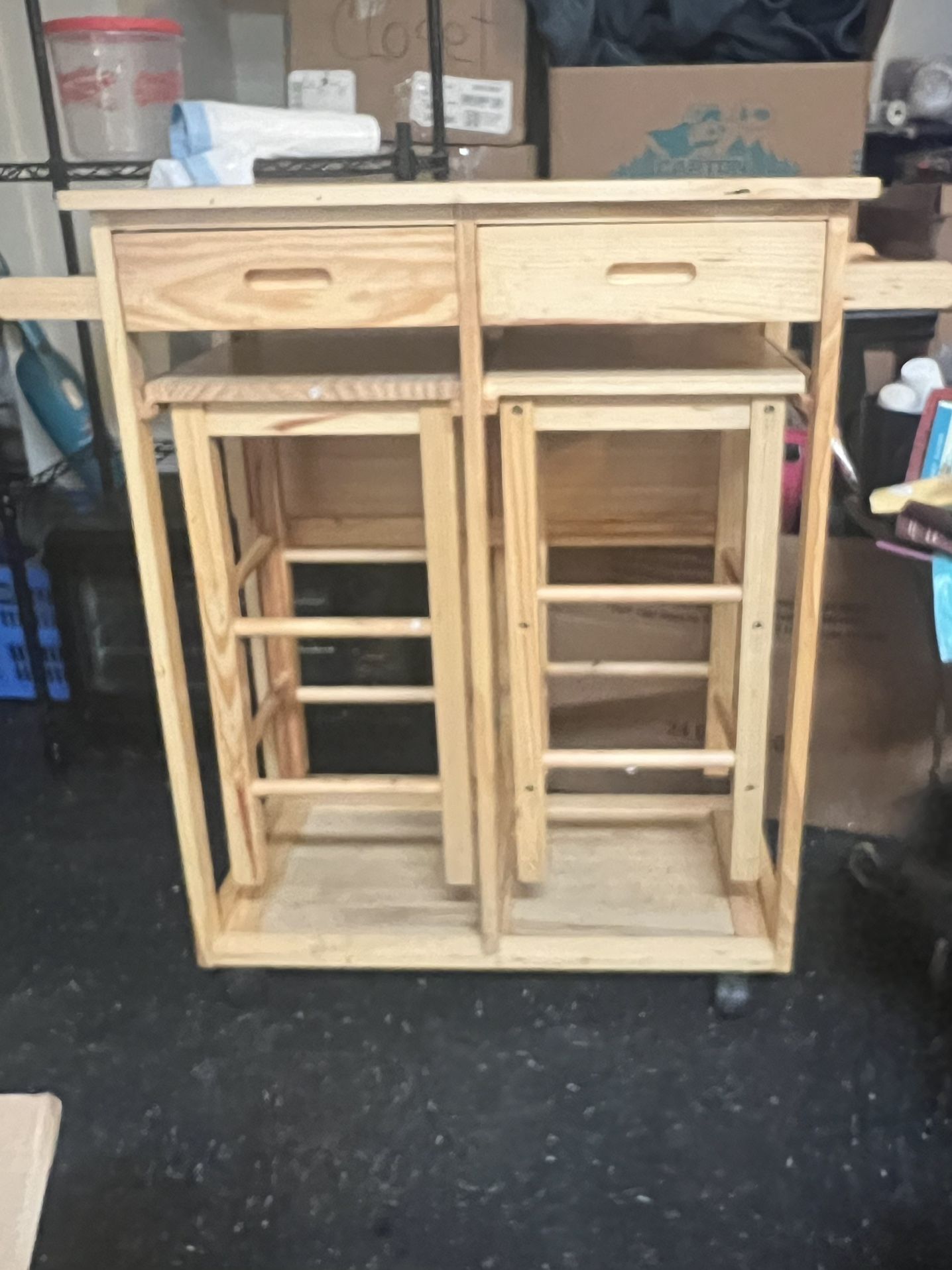 Craft Folding Table And Stools