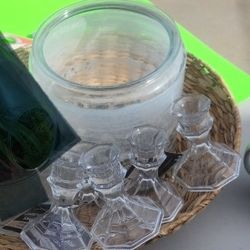 Basket $4 Glass Jars $1 Candle Holders $5