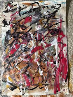 Abstract artwork. FOR SALE!! 9”x12”. Mixed media.