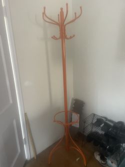 Urban Outfitter Orange Coat Rack