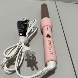 FOXYBAE  c1-702-32 Curling Wand Blush Pink 25mm used  no box - very gently  used in excellent condition no box.