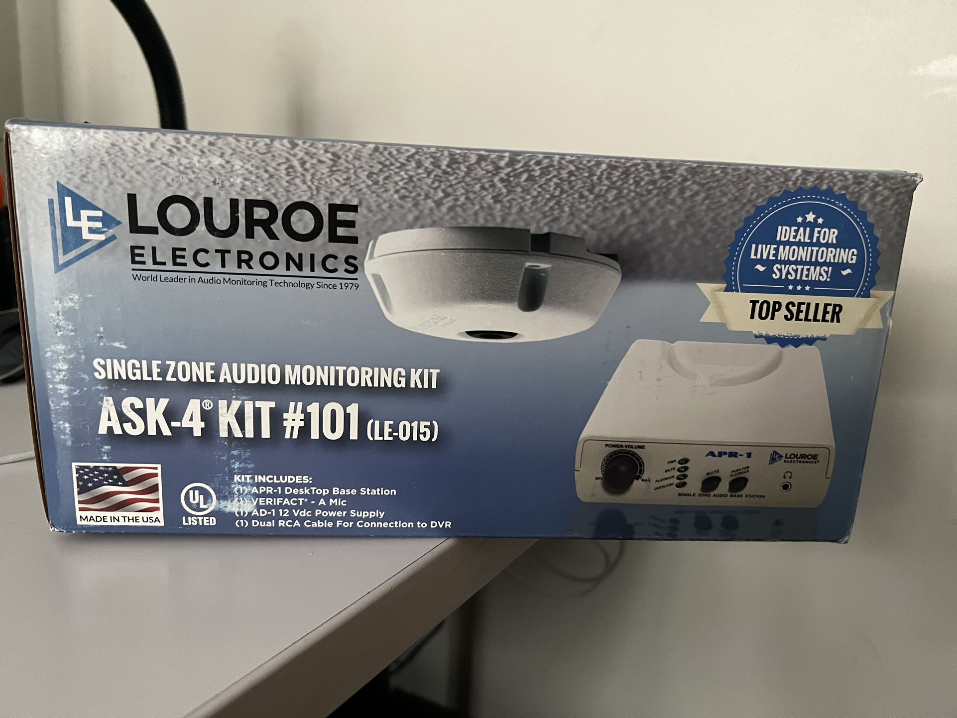 Louroe Single Zone Audio Monitoring Kit. LE 015