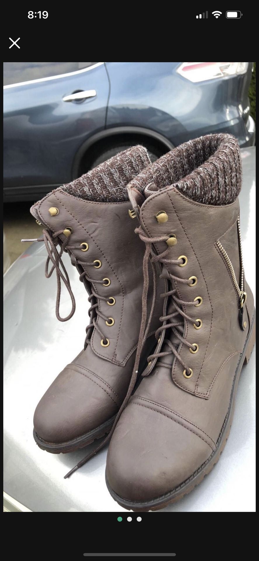 Brown women boots great for every day working very comfortable warm and cozy