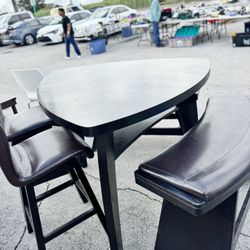 Hi Top Bar Style Dining Room Table 