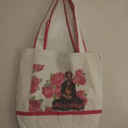 Frida Kahlo Handmade Tote Bag