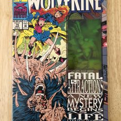 Wolverine Xmen Stan Lee #73 November 1993 Hologram card cover Comic