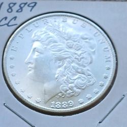 1889 CC Morgan Silver Dollar, High Grade, Great Gift,
