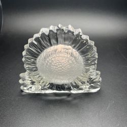 Vintage Partylite Glass Sunflower Tea Light Votive Candle Holder Cottage Core