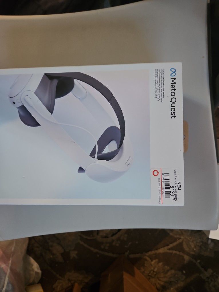 Meta Quest 3 Headstrap With Battery Pack White