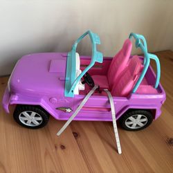 Mattel Full Size Barbie Jeep Convertible Doll Toy Car Purple Pink Teal Blue