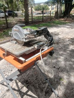Ridgid 7” Tile Saw with Stand