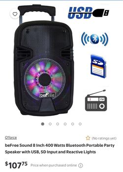 beFree Sound Portable Bluetooth Party Speaker