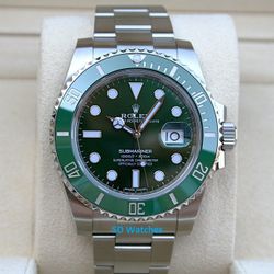 ROLEX 116610LV GREEN SUBMARINER WATCH HULK - T3782