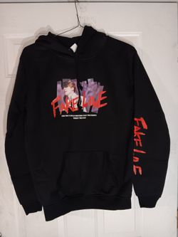 Hoodie/Sweatshirt: Black KPOP BTS Jimin Fake LOVE Size L
