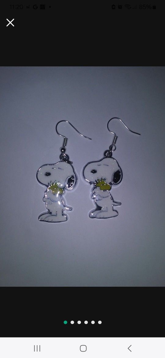 Snoopy and Woodstock Earrings - New