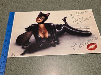 Exclusive Catwoman Love Letter to Batman Poster