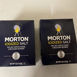 Morton Iodized Salt Each 4 LB . Each Box 5$