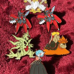 6 Mega Pokémon Pins 2015-2016