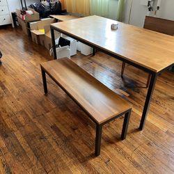 Dining Table And Bench - Luxury