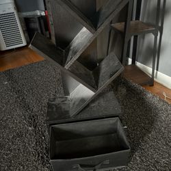 Bookshelf, With A Storage In The Bottom 