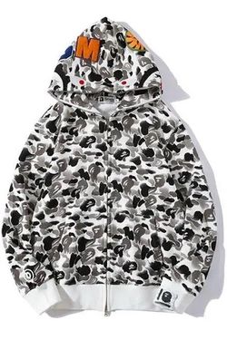 White bape hoodie