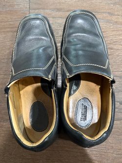 Born Black Leather Slip On Loafers Comfort Walking Shoes Mens Size 13 / 47.5