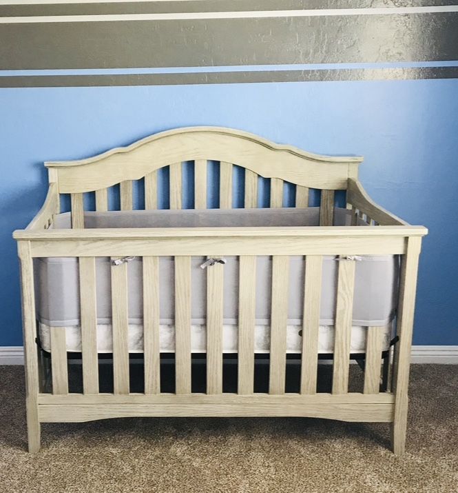 Delta Farmhouse 6 In 1 Crib With Mattress Nursery furniture Decor