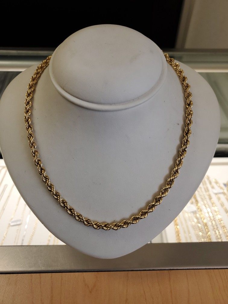 10k Gold Rope Chain Grams 26long Layaway Available 10%down If