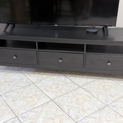 Tv Stand With Storage Dark Wood 