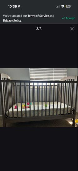 Crib with mattress